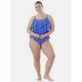 thumbnail image 5 of Time and Tru Women's and Women's Plus Tiered Ruffle Tankini Top, Sizes S-3X, 5 of 5