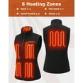 thumbnail image 5 of Venustas Women's Recycled Fleece Heated Vest with Battery Pack, Lightweight Insulated Electric Lady's Heated Vest, 5 of 8