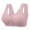 Pink, variant on Sopiago Front Button Bra Front Closure Everyday Sports Bras Comfortable Convenient Cotton No Wire Womens Bras for Older Women Purple,46