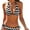 Wavy Line 2, variant on SKQIT Women's Halter String Swimsuits Simple Geometry Print Triangle Bikini Sets Sexy Tie Side Swimwear 2 Piece Suits