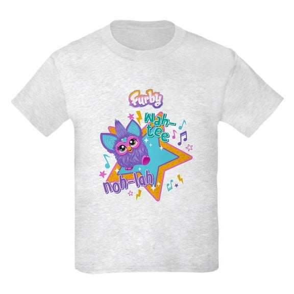 CafePress - Furby Wah Tee Kids T Shirt - Light Classic Kids Graphic, Short Sleeve T-Shirt, Sizes XS-XL