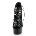 thumbnail image 6 of Ellie Shoes E-609-Becky, 6" Heel Womens Multi Buckle Quilted Stiletto W/ 2" Platform. 5 / Black, 6 of 6