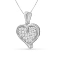 thumbnail image 3 of JewelersClub 1.00 Carat T.W. White Diamond Sterling Silver 3 Piece Heart Jewelry Set, 3 of 10
