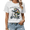 White, variant on Retro Pride Frog on Scooter Graphic Tees Womens T shirt Black/White S-5XL Shirts Funny Pride Gift Tops