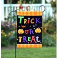 thumbnail image 6 of Trick or Treat Halloween Garden Flag – 12" x 18" Double Sided Orange and Black Halloween Decorations Cute Pumpkins Classroom Banner Fundraiser, 6 of 6