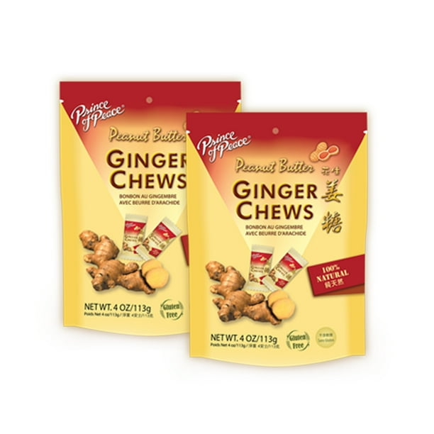 Prince of Peace Ginger Chews with Lychee, 4 oz. Candied Ginger