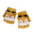 thumbnail image 3 of WOLLED Kids Boys Girls Cold Gloves 5-7Y winter Knitted Gloves Toddler Thickening Cute Open Finger Gloves, 3 of 10
