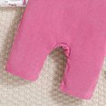 thumbnail image 4 of masbird Baby Girl Clothes Newborn Infant Outfits Ruffle Ribbed Romper + Floral Pants + Headband Sets for Girls 3pcs,Hot Pink,3-6 M, 4 of 9