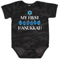 thumbnail image 3 of Inktastic My 1st Hanukkah Dreidels in Blue with Star of David Boys or Girls Baby Bodysuit, 3 of 5
