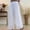 White, variant on Endives Womens Linen Pant Wide Leg Fashion Solid Color Cotton Elastic Long Pants Lace with Bottom Beach Leisure Trousers White