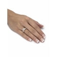 thumbnail image 3 of PalmBeach Jewelry Round Multi-Row Cubic Zirconia Engagement Ring 2.69 TCW in 14k Yellow Gold-plated Sterling Silver, 3 of 5