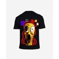 thumbnail image 4 of G West Mens Oversized Yellow Face Life Style Tee Black Size- XX-Large, 4 of 5