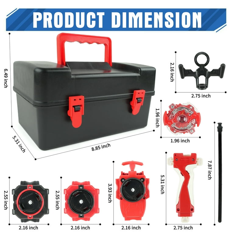 Jaawind Battling Top Burst Gyro Toy Set, 12 Spinning Tops, 3