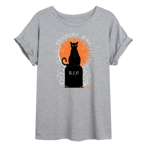 Hocus Pocus - Binx Graveyard - Women's Oversized Graphic T-Shirt