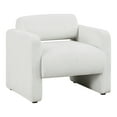 thumbnail image 3 of Furniture of America Prie Modern Boucle Fabric Indoor Armchairs & Accent Chairs, White, 3 of 10