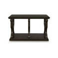 thumbnail image 3 of Signature Design by Ashley Maylee Sofa Table, Dark Brown Finish with Scroll Design Legs, Hardwood Solids with Oak & Ash Veneers, 3 of 7