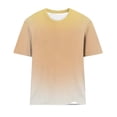 thumbnail image 5 of DPTALR Women's Gradient Color Crew Neck Casual Loose T-Shirt,Yellow,Women's Plus Size LYoung Women's T-shirt, 5 of 5