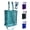 Turquoise, variant on Majestic Ally Three-Side Open Slow Feeder Hay Bag with 2"x2" Holes and 8-Feet Poly Rope - Horse and Livestock Feed Bag with 1-Year Warranty