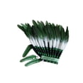 thumbnail image 4 of Tocado de plumas para juegos de rol, espectáculo de Halloween, tocado para hombres y mujeres verde, 4 of 8