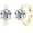 Gold, variant on AINUOSHI Moissanite Small Hoop Huggie  Earrings for Women, D-E Color, 925 Sterling Silver with 18K White Gold Plating, Hypoallergenic, Jewelry Box Packed Christmas New Year Jewelry Gifts
