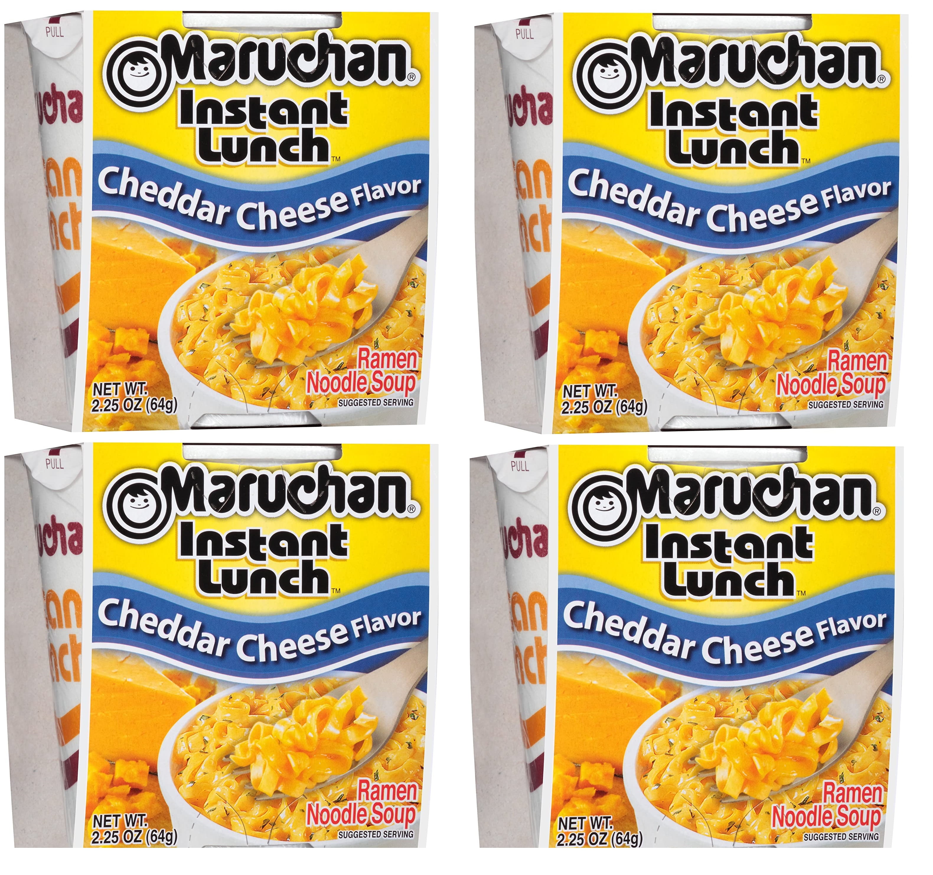Maruchan Instant Lunch Cheddar Cheese, 2.25 Oz, Pack of 4
