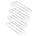 thumbnail image 4 of Zapatero organizador de 4 niveles con forma de 42 x 18,5 x 49,5 cm, fácil de encontrar y con visibilidad, elegante y multifuncional, con ventilación. Blanco, 4 of 8