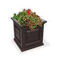thumbnail image 1 of Mayne Nantucket 16in x 16in Square Planter - Espresso, 1 of 5