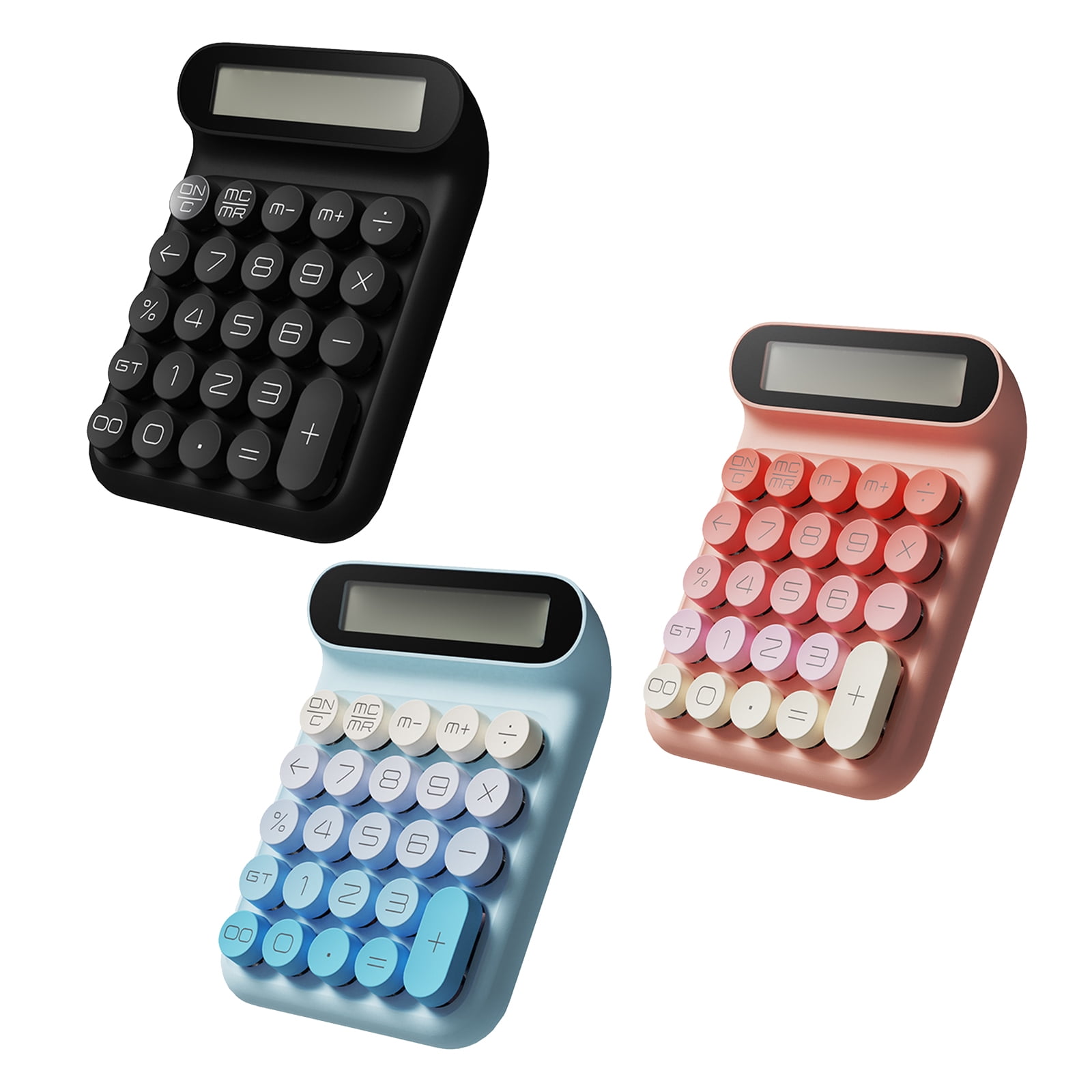 Shock Resistant Mechanical Key Calculator ABS Plastic Build Long Comfort Key Tactiles Response Clear Screen Equipment