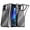 Clear / Black, variant on Rome Tech Hybrid Shockproof Clear Slim Acrylic Case Cover Flexible Hinge Rib For Google Pixel 9 Pro Fold (2024)