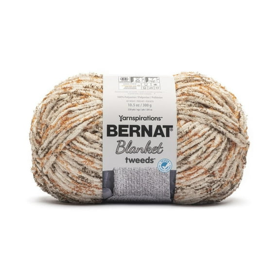 Bernat® Blanket Tweeds™ Yarn, Polyester #6 Super Bulky, 10.5oz/300g, 220 Yards