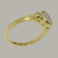 thumbnail image 3 of LBG British Made 10k Yellow Gold Natural Opal Womens Engagement Ring - 33 size options - Size 4.5, 3 of 6