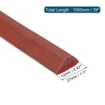 thumbnail image 2 of REGALWOVEN Collapsible Shower Barrier Stopper Triangle Water Guard Blocker for Wet and Dry Separation Brown 39 inch, 2 of 6