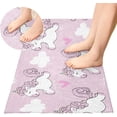 thumbnail image 2 of SKYSONIC Cute Unicorn Soft Runner Rug Washable Non-Slip Room Rug Hallway Rug Runner for Entryway,Hallway,Bathroom,and Kitchen,39x20In, 2 of 7