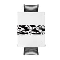 thumbnail image 4 of Black White Graffiti Cow Spot Table Runners Tablecloths Holidays Vintage Wedding Party Long Table Runner Stain Resistant Dress, 4 of 5