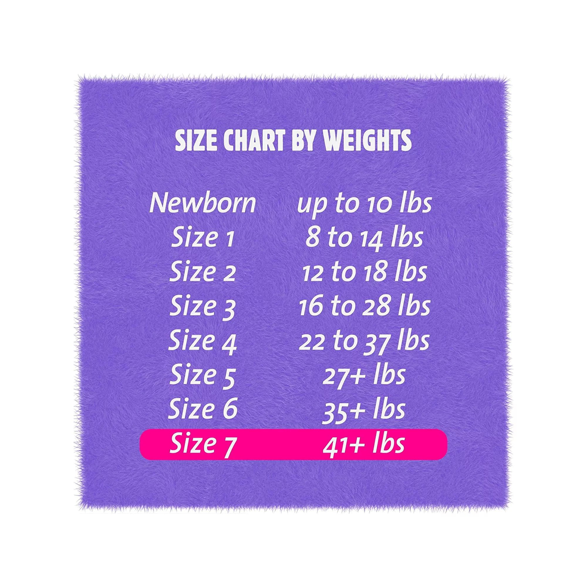 Cuties Complete Care Baby Diaper Size 7, Over 41 lbs. CDB007, 25 Ct