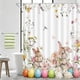 thumbnail image 5 of Cortina de Baño de Pascua, Sin Taladros, con 12 Ganchos, 5 of 6