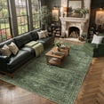thumbnail image 5 of BERTHMEER 9x12 Area Rugs for Living Room Bedroom Vintage Green Large Traditional Carpets Washable Non-Slip Soft Low Pile Distressed Oriental Indoor for Office Playroom Dining Room Farmhuose, 5 of 7