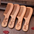 thumbnail image 1 of Peine de madera de durazno peine grande de madera de durazno antiestático peine de regalo peine de madera, 1 of 4