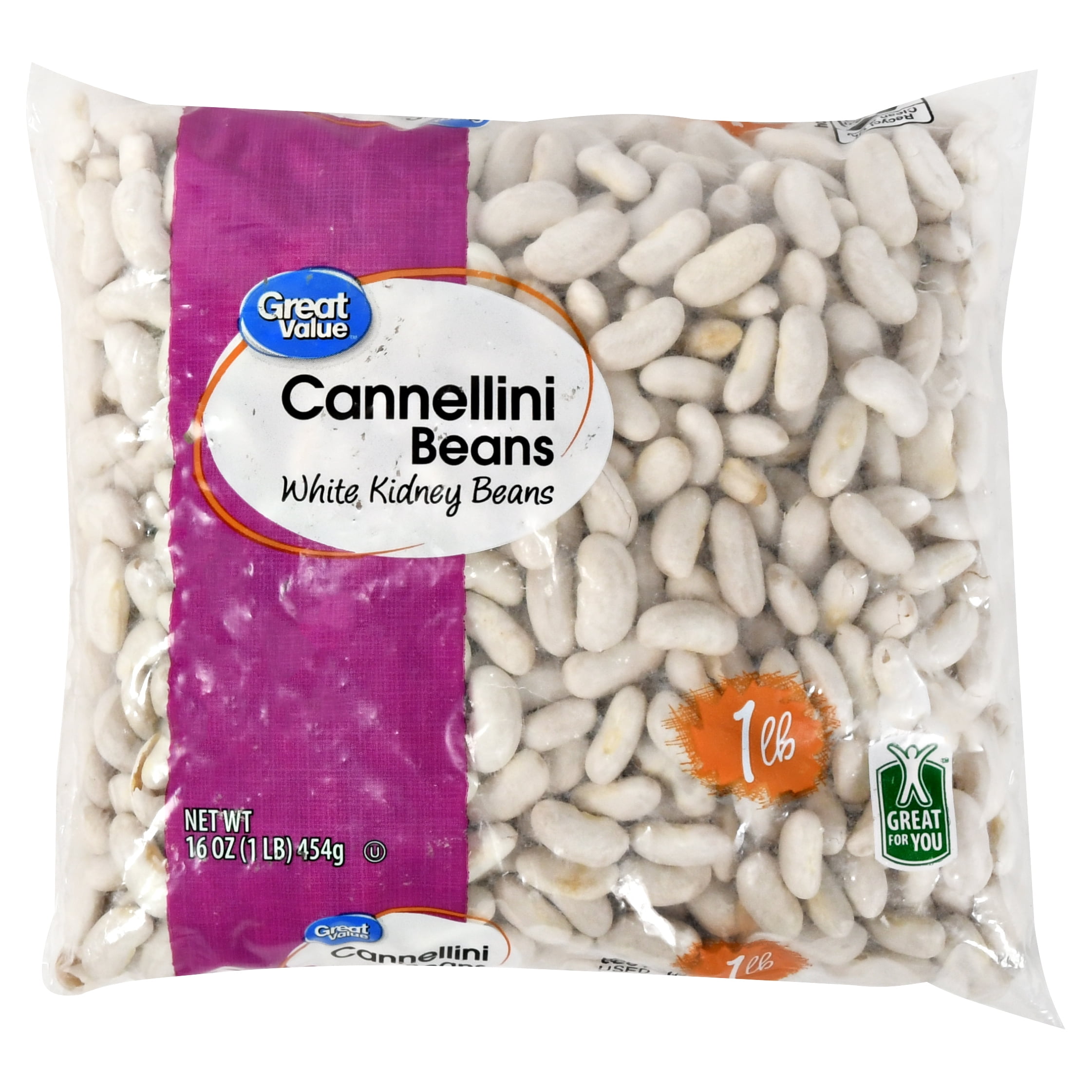 Great Value Cannellini White Kidney Beans, 16 oz