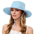 thumbnail image 2 of Bucket Hats for Men Women Summer Wide Brim Breathable Boonie Hat Uv Protection Sun Hat Fishing Hiking Hats, 2 of 5