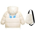 thumbnail image 3 of Hicidod Toddler Puffer Jackets Hooded Long Sleeve Zipper Winter Warm Down Coats Windproof Waterproof Thicken Infant Jacket, 3 of 4