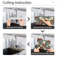 thumbnail image 5 of Yayeee Faucet Mat for Kitchen Sink 14.7" Diatomite Long Splash Guard Pad, Christmas Blooms, 5 of 7