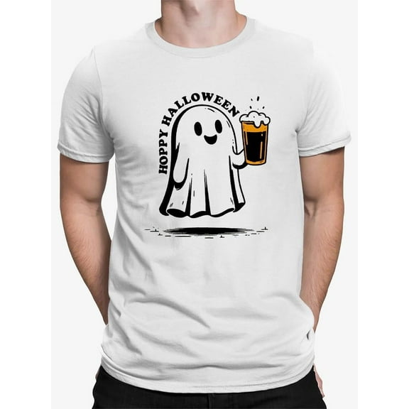 Hoppy Halloween Beer Ghost Graphic - Men's T-shirt