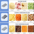 thumbnail image 2 of Versatile Electric Cheese Grater Detachable Electric Salad Maker for Home Kitchen Vegetable Slicer for Potato Cheeses, 2 of 5