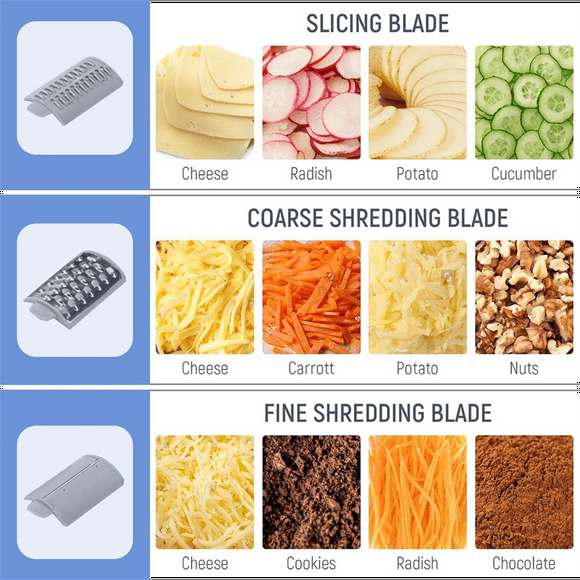 Versatile Electric Cheese Grater Detachable Electric Salad Maker for Home Kitchen Vegetable Slicer for Potato Cheeses
