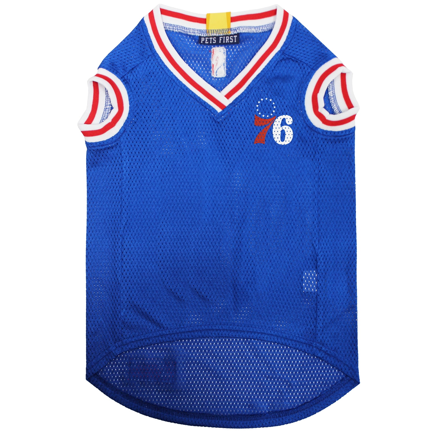 Pets First NBA Philadelphia 76ers Mesh Basketball Jersey for DOGS & CATS - Licensed, Comfy Mesh, 21 Basketball Teams / 5 sizes
