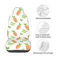 thumbnail image 3 of Lsque Vegan Fruit Carrot Pattern Car Seat Covers for Front Seats , Waterproof Seat Covers for Cars, Sporty Front Seat Covers,Car Seat Cover Protector Front Seats, 3 of 5