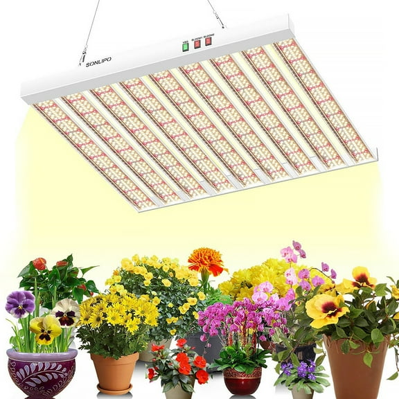 SPF4000 400W LED Grow Light for Indoor Plants, Full Spectrum Sunlike Grow Lamp with 1323 High-Efficiency Diodes, 4x4ft Coverage for Veg and Bloom