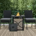 thumbnail image 4 of Gymax 4PCS PE Wicker Patio Dining Chairs Outdoor Rattan Chair Set w/ Cushions, 4 of 10
