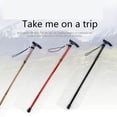 thumbnail image 3 of Greeniant Bastón telescópico para caminar, bastones de ayuda para caminar para personas mayores con mango de cojín, equipo de escalada Escalada Negro Greeniant HW5383-01, 3 of 6